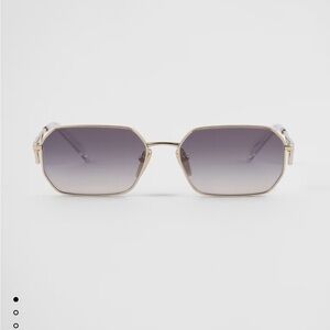 Prada Gold and Gray Sunglasses